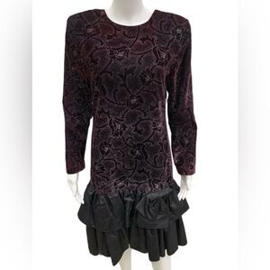 Jessica Howard Size 6 Burgundy Dress